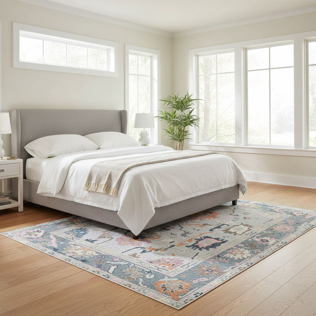 LAVENARA - Hand Knotted Oushak Carpet